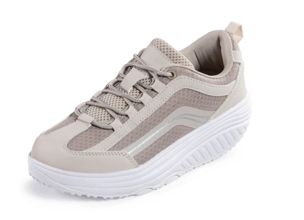 Hot Aerosoft-Walker-Schnürschuhe mit auswechselbarer Weichschaum-Einlegesohle Damen Sneaker & Sportschuhe