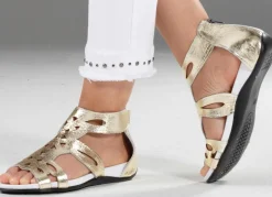 Online Andrea Conti, modische Damen-Sandalen, aus Leder Damen Sandalen