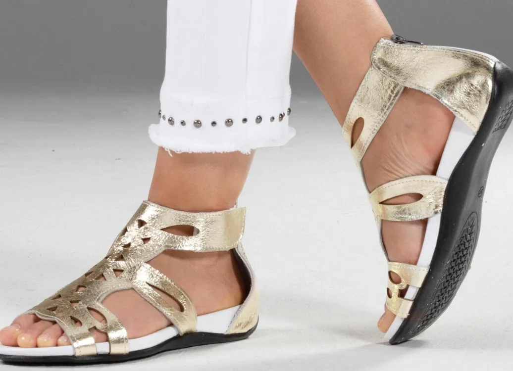 Online Andrea Conti, modische Damen-Sandalen, aus Leder Damen Sandalen