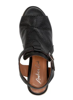 Andrea Conti Sandalette mit Zier-Perforation Damen Sandalen