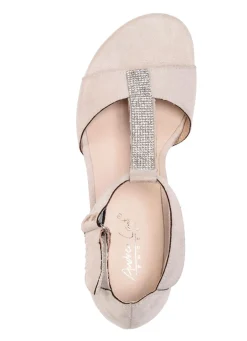 Hot Andrea Conti, schicke Damen-Sandaletten, mit Klettspange Damen Sandalen