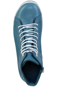 Hot Andrea Conti Schnür-Bootie aus fein genarbtem Nappaleder Damen Stiefel & Stiefeletten