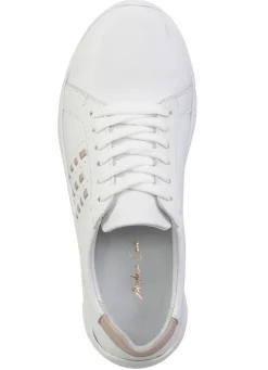 Online Andrea Conti Schnürschuh aus Nappaleder mit Kontrastdurchzügen Damen Sneaker & Sportschuhe|Schnürschuhe