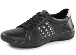 Best Andrea Conti Schnürschuh aus Nappaleder mit Kontrastdurchzügen Damen Sneaker & Sportschuhe|Schnürschuhe