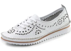 Clearance Andrea Conti, sommerliche Damen-Schnürschuhe, Weite G, mit herausnehmbarem Fußbett Damen Schnürschuhe