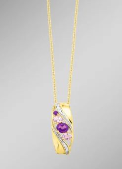 Discount Anhänger mit Amethyst und Zirkonia Damen Anhänger