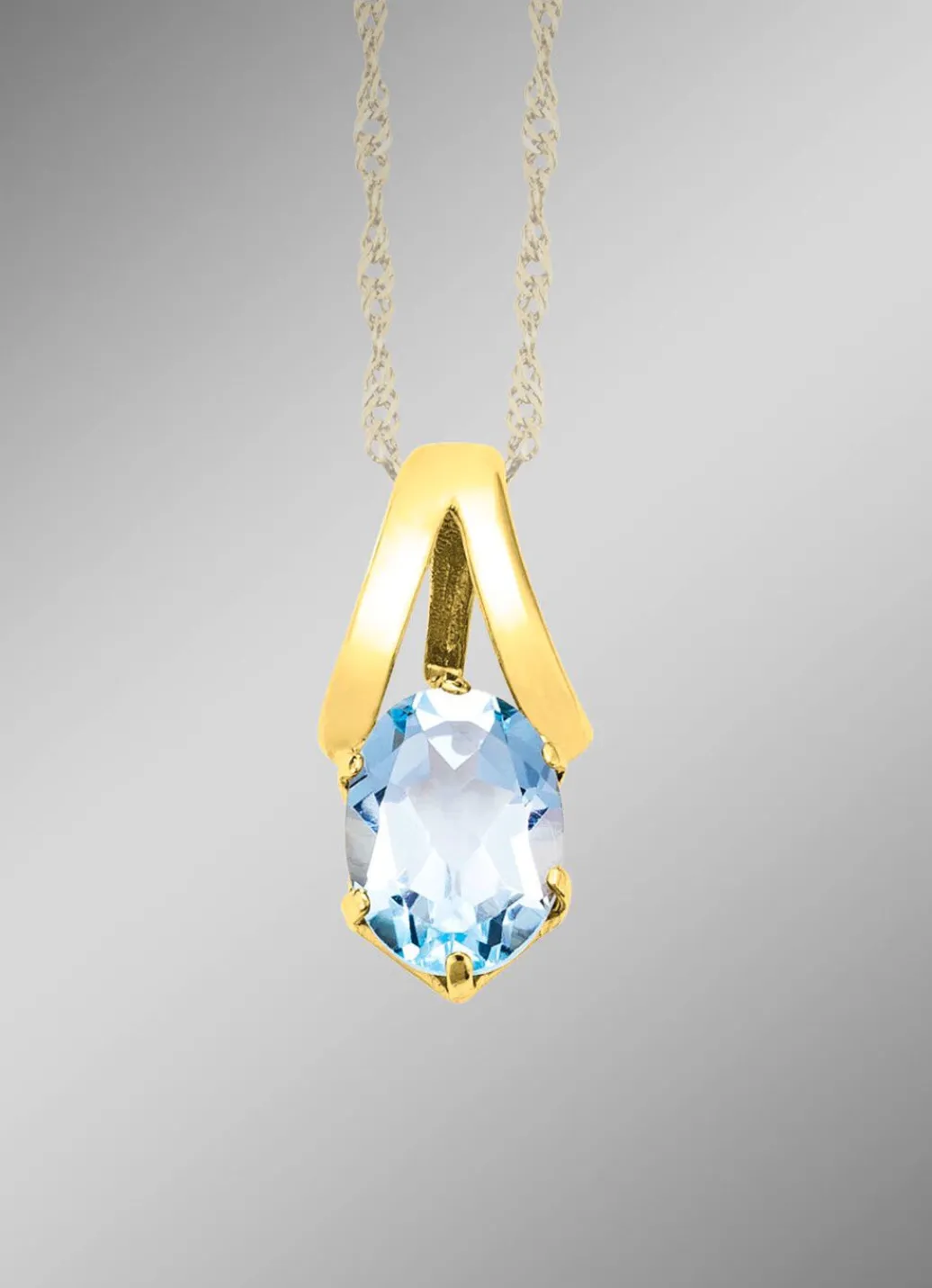 Sale Anhänger mit Blautopas Damen Anhänger