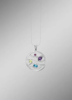 Sale Anhänger mit bunt funkelnden Zirkonia Damen Anhänger