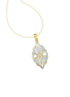 Discount Anhänger mit Diamanten im Blumendesign Damen Anhänger