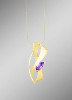 Clearance Anhänger mit echt Amethyst Damen Anhänger