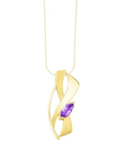Clearance Anhänger mit echt Amethyst Damen Anhänger