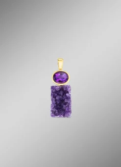 Outlet Anhänger mit echter Amethyst-Faszination Damen Anhänger
