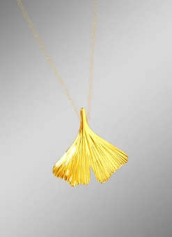 Discount Anhänger mit Ginkgoblatt Damen Anhänger