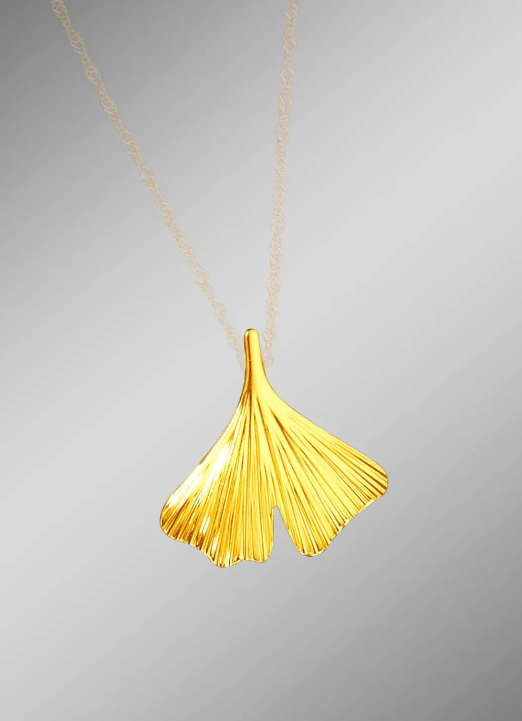 Discount Anhänger mit Ginkgoblatt Damen Anhänger