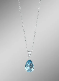 New Anhänger mit Swarovski®-Kristall und Ankerkette Damen Modeschmuck|Anhänger