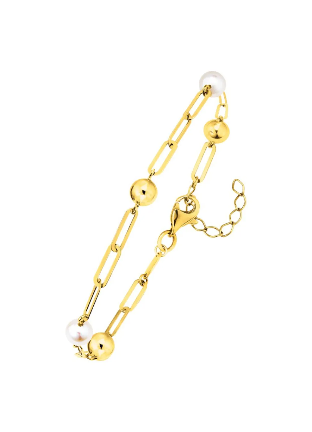 Online Armband aus Gold mit Süßwasser-Zuchtperlen Damen Armbänder