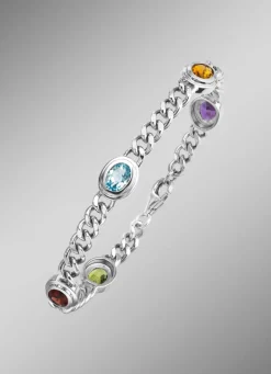 Outlet Armband aus Silber mit Edelsteine Damen Armbänder