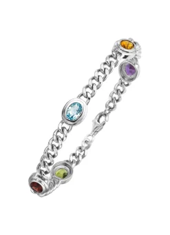 Outlet Armband aus Silber mit Edelsteine Damen Armbänder