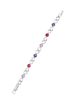 Online Armband mit Kristallen in Pink Damen Modeschmuck|Armbänder