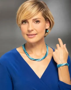 Clearance Armband mit Muranoglas in Blautönen Damen Armbänder