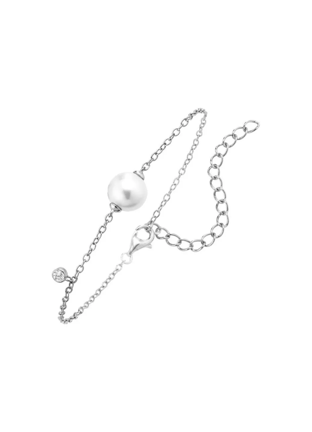 New Armband mit Süßwasser-Zuchtperle und synth. Zirkonia Damen Armbänder