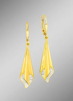 Clearance Attraktive Ohrringe in Bicolor Damen Ohrschmuck