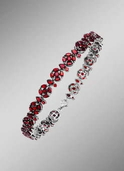 Outlet Attraktives Armband mit Granat Damen Armbänder