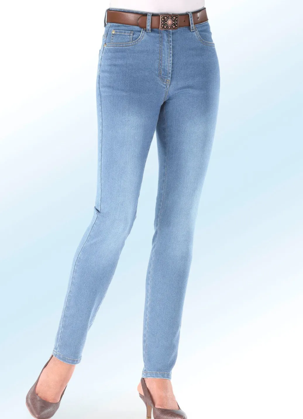 Damen Mona Lange Hosen|Jeans<Basic-Jeans