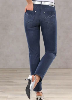 Damen Mona Lange Hosen|Jeans<Bauchweg-Jeans in 5-Pocket-Form