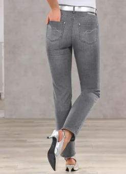 Damen Mona Lange Hosen|Jeans<Bauchweg-Jeans in 5-Pocket-Form