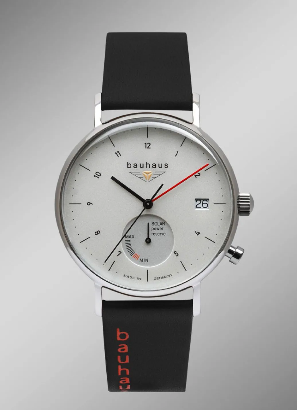 New Bauhaus Solar-Herrenuhr Classic 2112-1 Herren Funkuhren