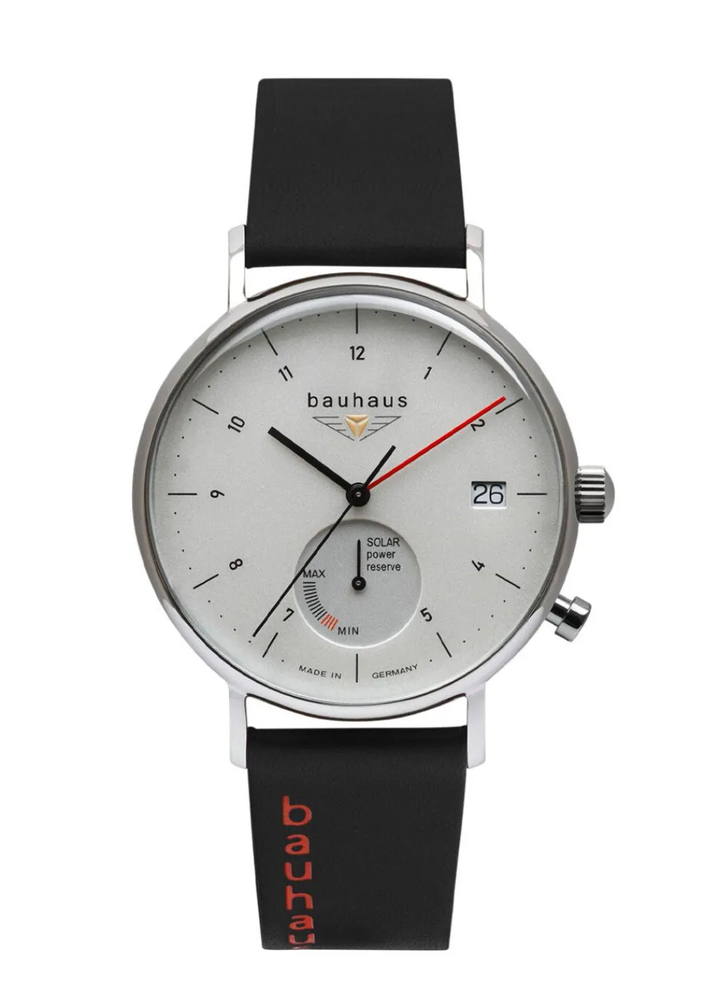 New Bauhaus Solar-Herrenuhr Classic 2112-1 Herren Funkuhren