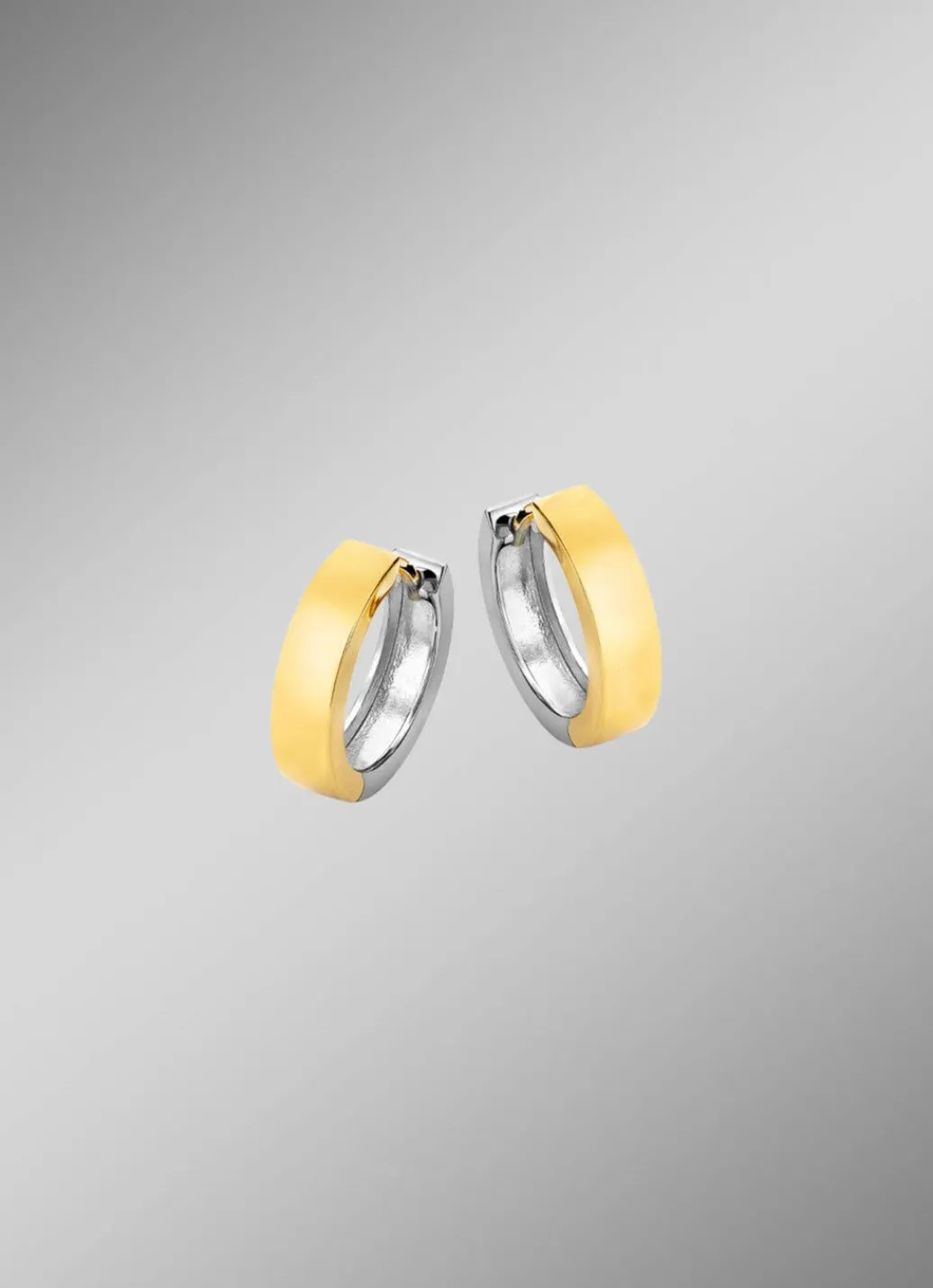 Damen Mona Ohrschmuck<Beidseitig tragbare Klappcreolen in Bicolor