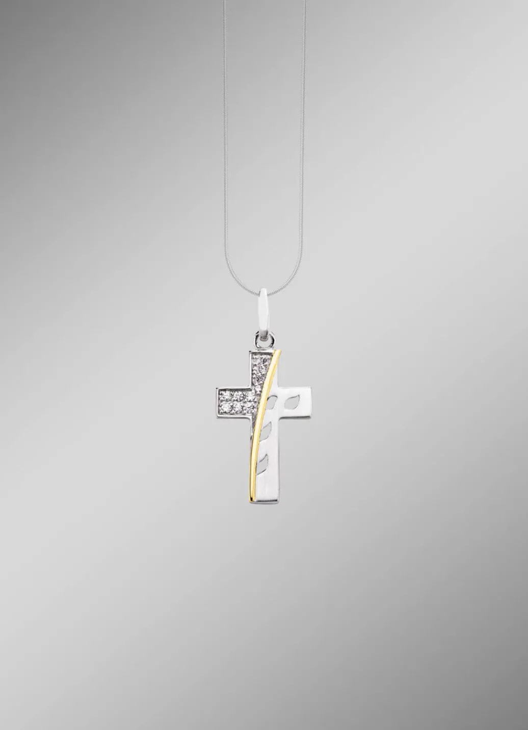 Clearance Beliebter Kreuz-Anhänger mit synth. Zirkonia Damen Anhänger