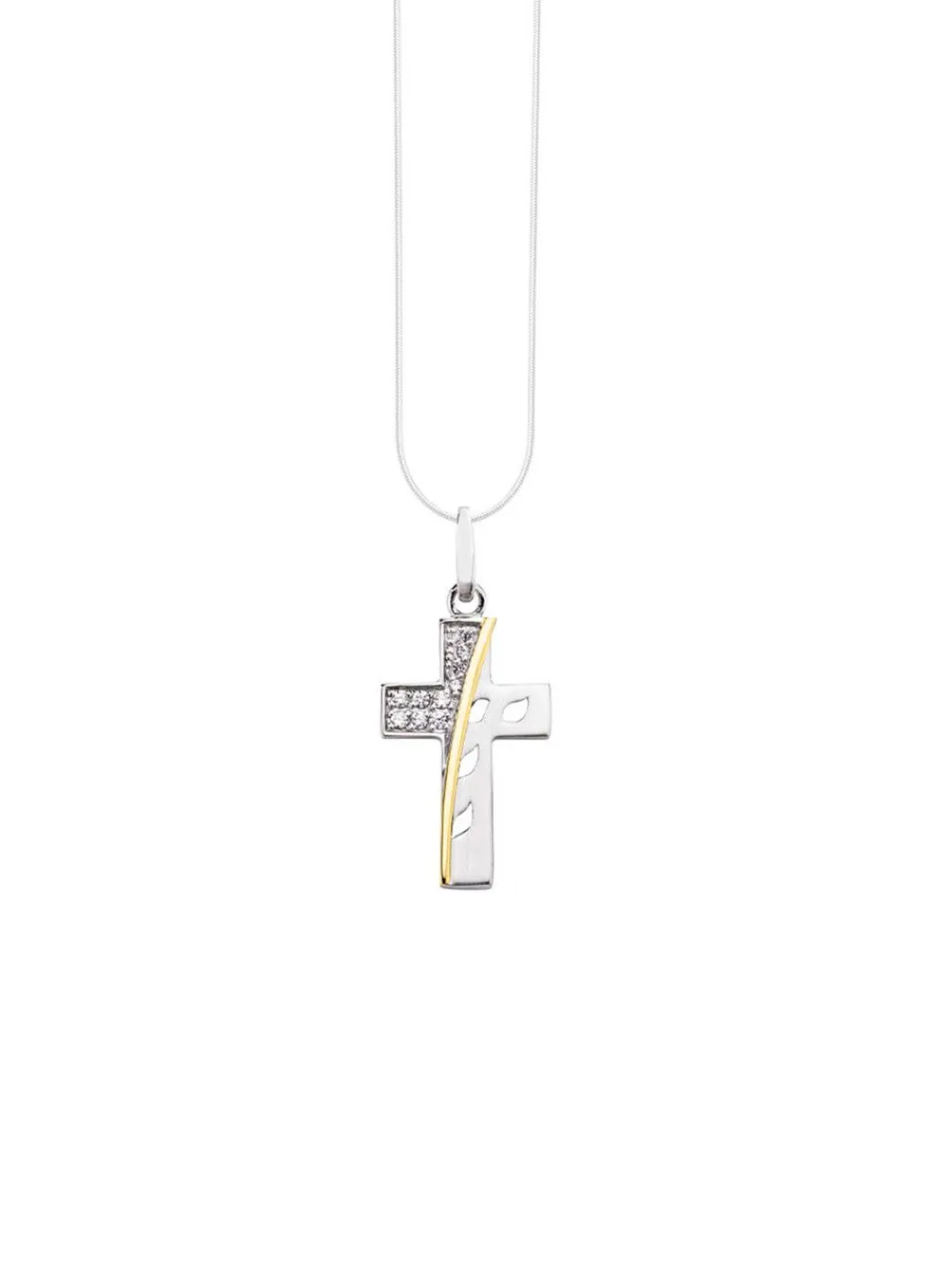 Clearance Beliebter Kreuz-Anhänger mit synth. Zirkonia Damen Anhänger