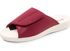 Outlet Bequeme Damen-Hausschuhe, Weite H, mit Klettverschluss Damen Hausschuhe