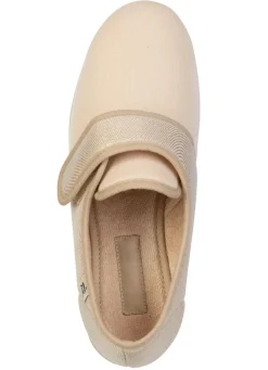Online Bequeme Damen-Klettschuhe, aus angenehm gepolstertem Textilmaterial Damen Hausschuhe