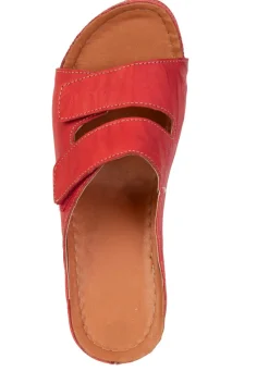 Hot Bequeme Damen-Pantoletten, Weite G, mit Klettverschluss Damen Pantoletten