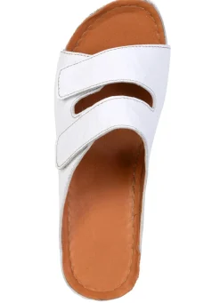 Discount Bequeme Damen-Pantoletten, Weite G, mit Klettverschluss Damen Pantoletten