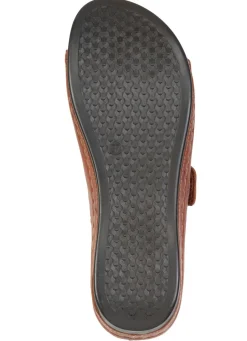 Clearance Bequeme Damen-Pantoletten, Weite G, mit Klettverschluss Damen Pantoletten