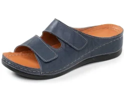 Bequeme Damen-Pantoletten, Weite G, mit Klettverschluss Damen Pantoletten