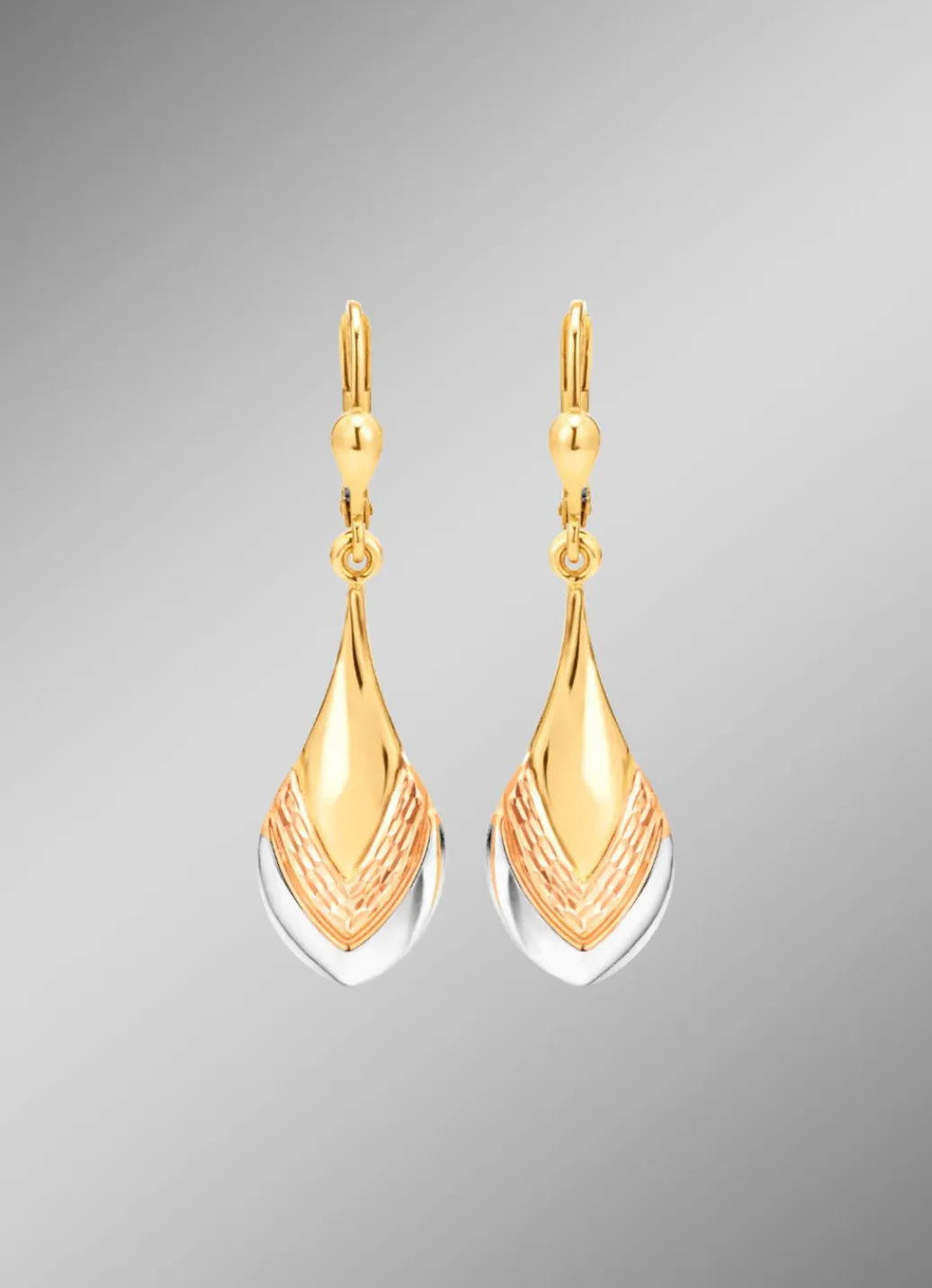 Best Bezaubernde Ohrringe in Tricolor Damen Ohrschmuck