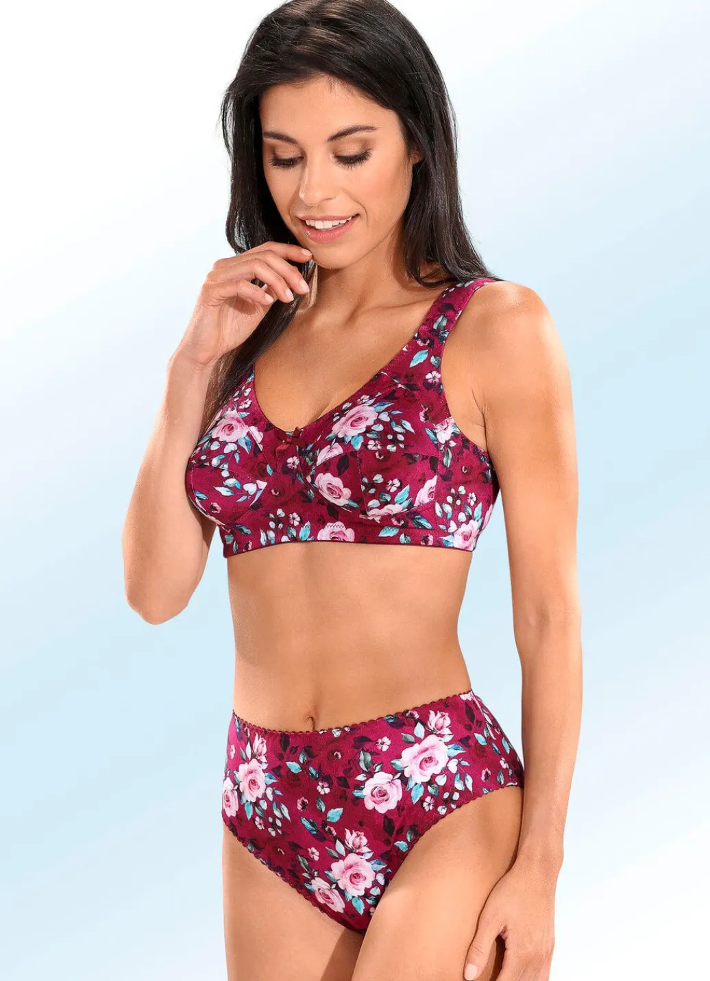 New BH mit farbharmonischem Floraldessin Damen Bh Ohne Bügel