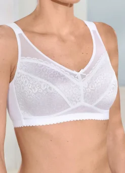 Outlet BH mit glänzendem Jacquarddessin Damen Bh Ohne Bügel