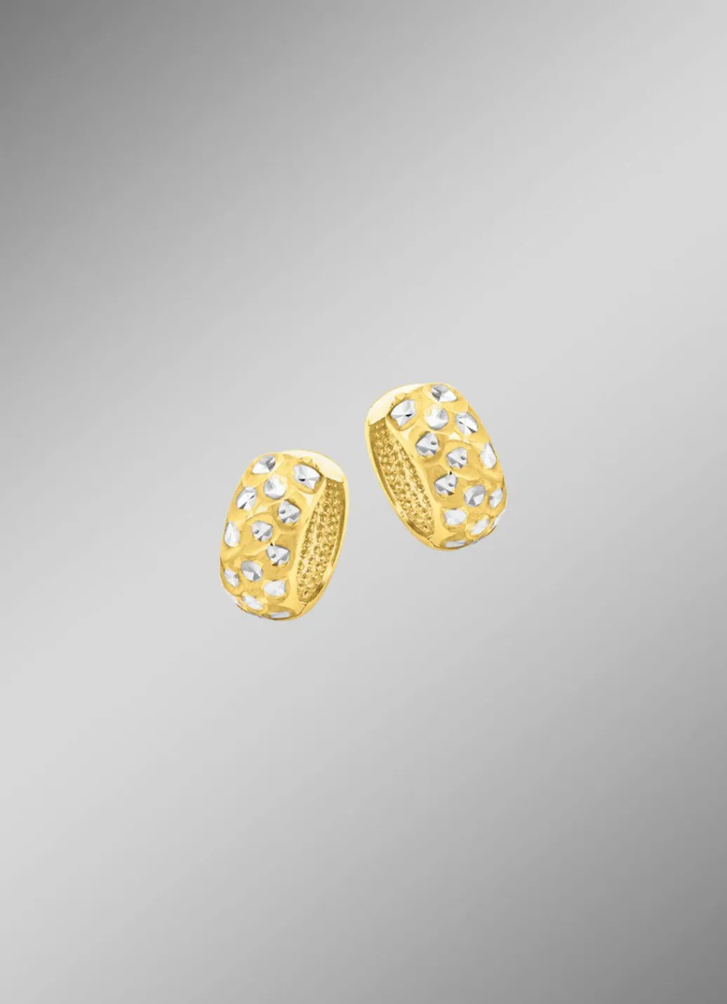 Damen Mona Ohrschmuck<Bicolor-Klappcreolen