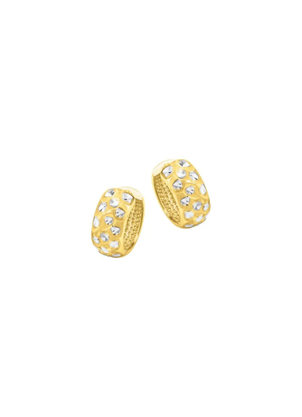 Damen Mona Ohrschmuck<Bicolor-Klappcreolen