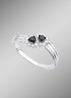 Outlet Bildschöner Damenring mit 16 Diamanten Damen Ringe