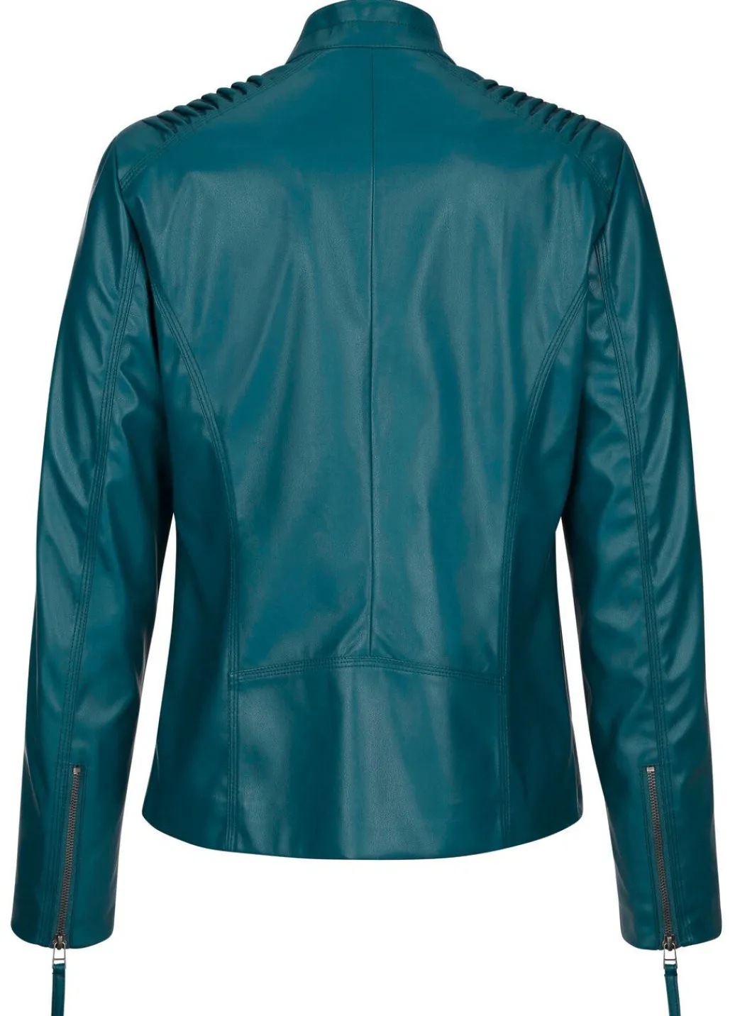 Damen Mona Lederimitatjacken<Blazer aus Lederimitat mit Biesenzier