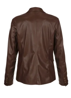 Damen Mona Lederimitatjacken|Blazer<Blazer aus Nappaleder-Imitat