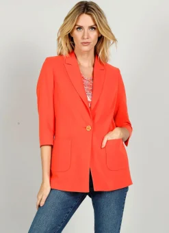 Damen Mona Blazer<Blazer mit geschlitztem 3/4 Arm